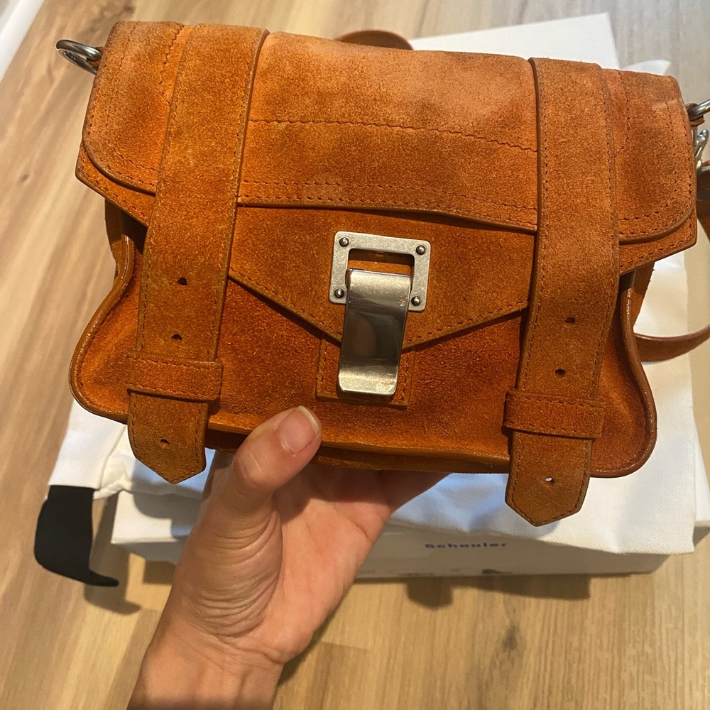 Proenza Schouler Orange Crossbody Bag PS1 Mini